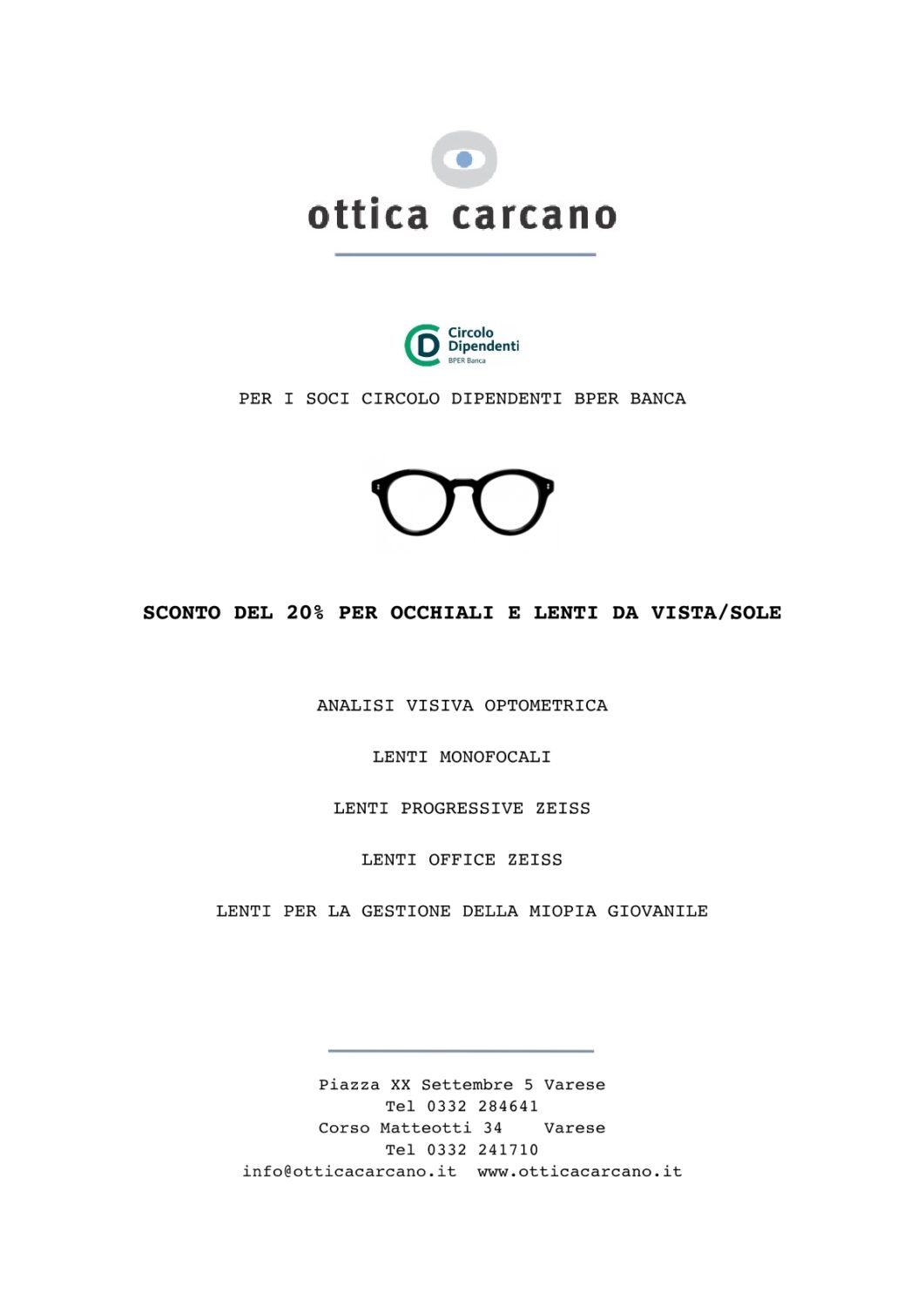 OTTICA CARCANO SRL