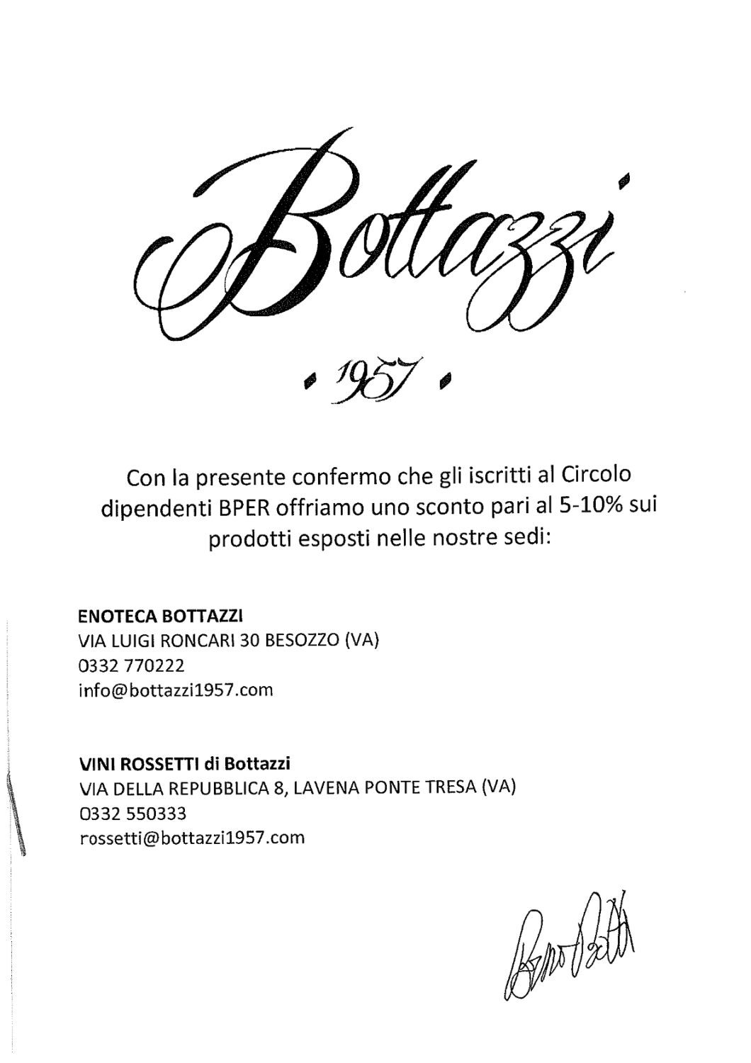 VINI ROSSETTI DI BOTTAZZI – LAVENA PONTE TRESA