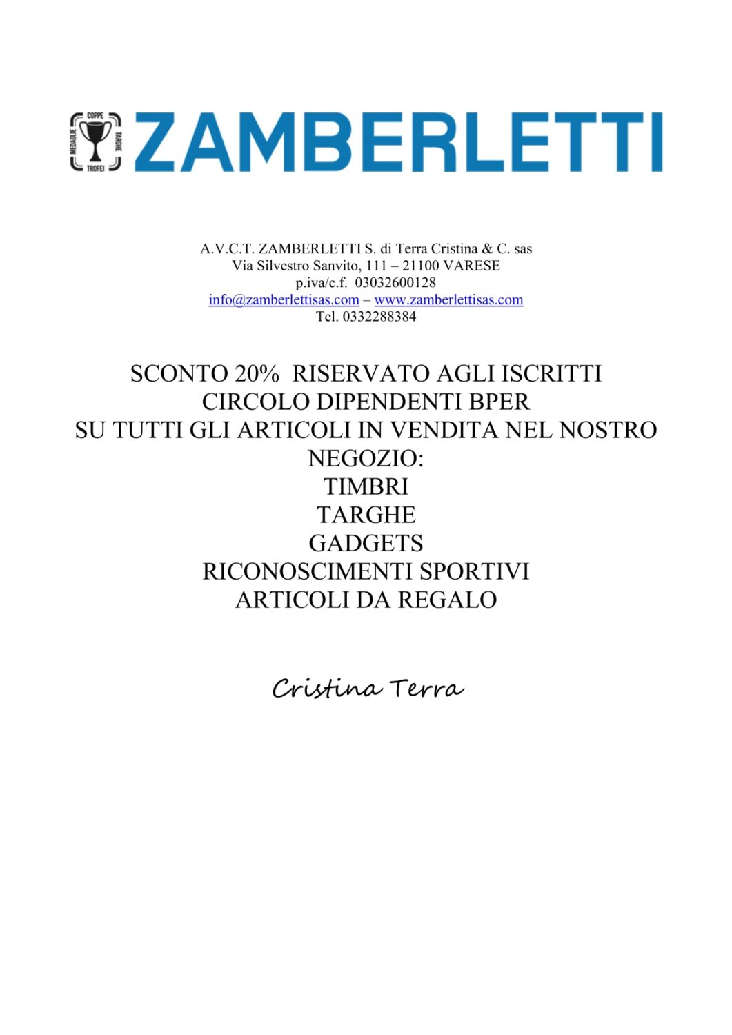 A.V.C.T. ZAMBERLETTI S.