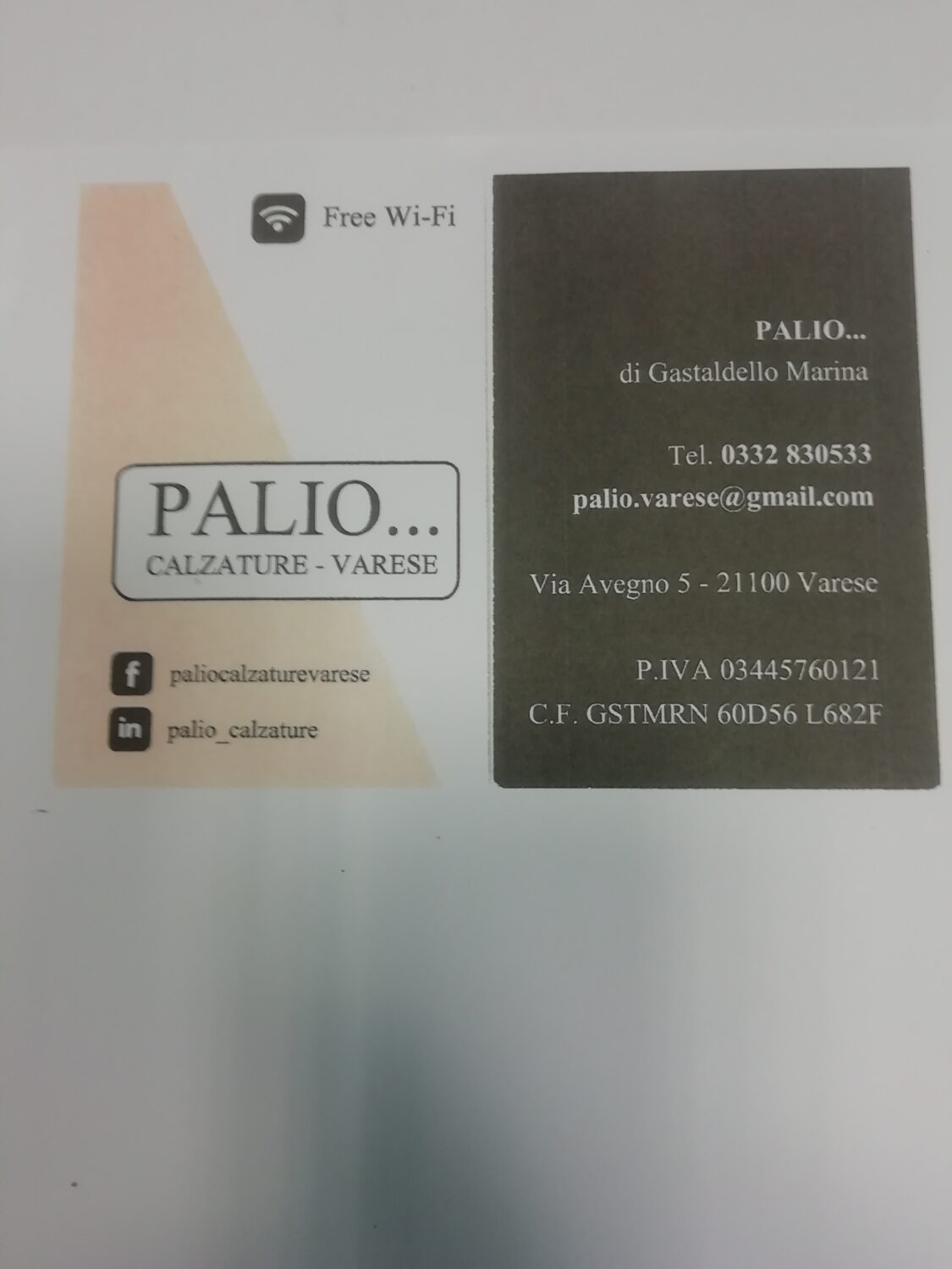 PALIO… CALZATURE VARESE
