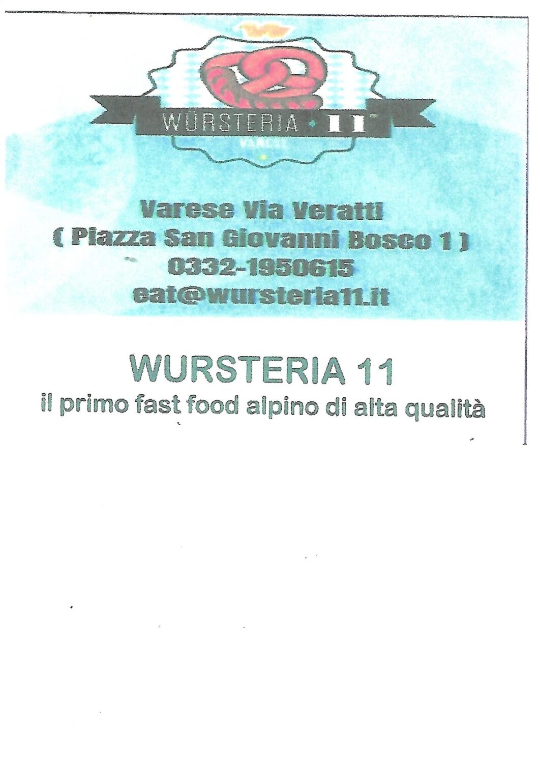 WURSTERIA 11