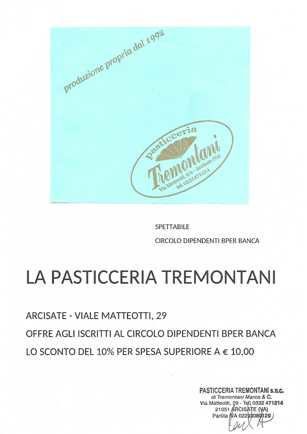 PASTICCERIA TREMONTANI