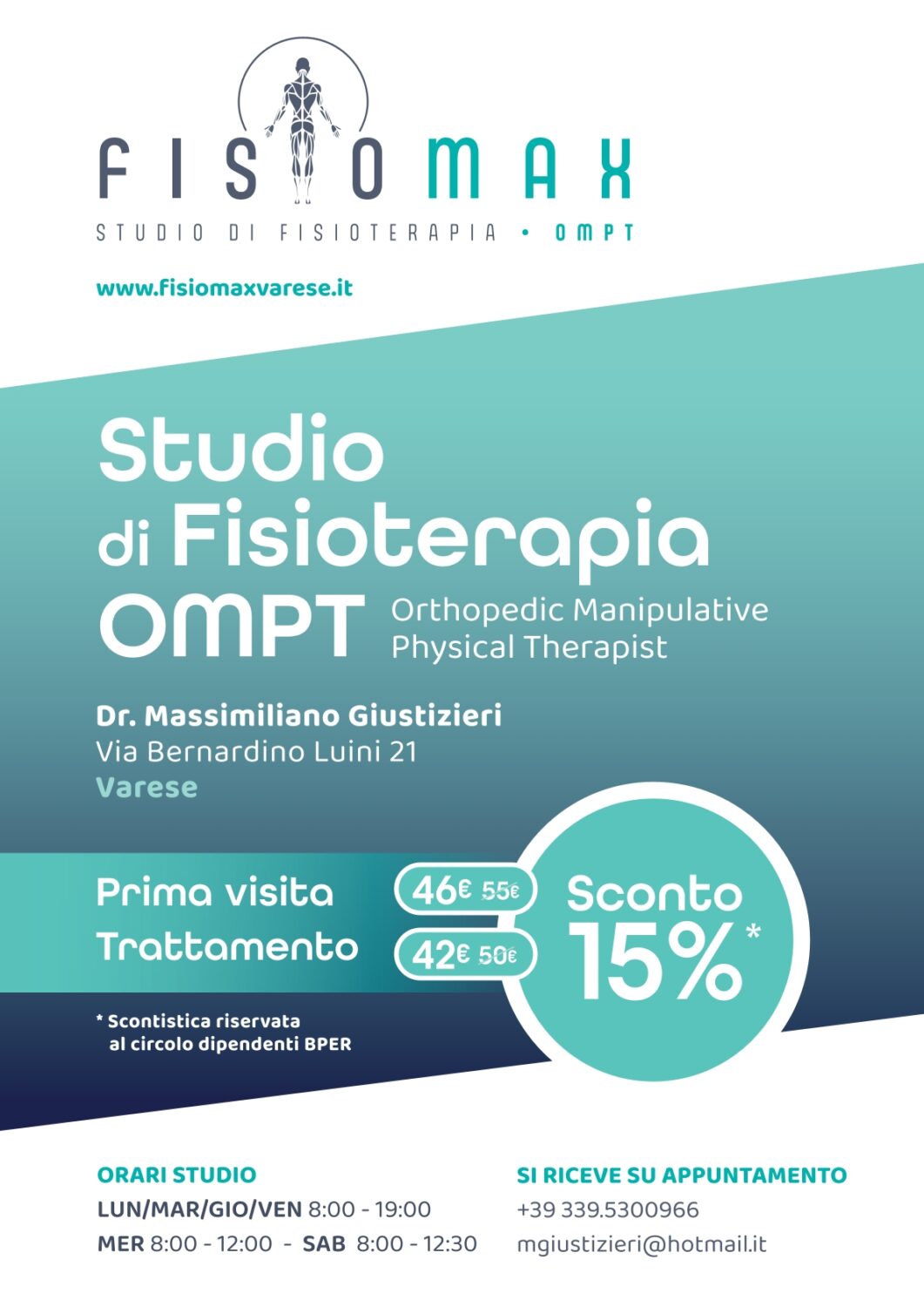 FISIOMAX – STUDIO DI FISIOTERAPIA OMPT