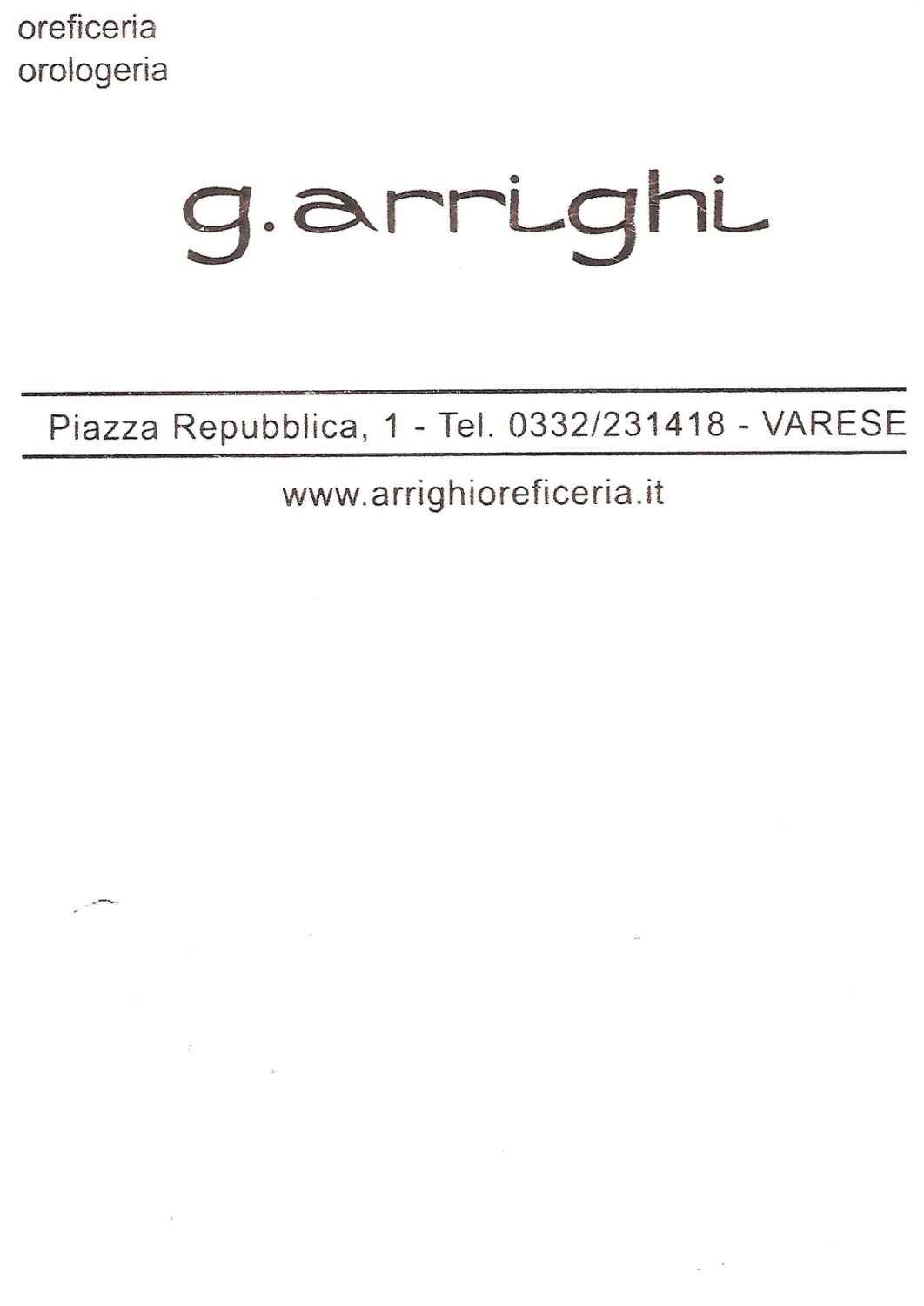 GIOIELLERIA OREFICERIA ARRIGHI