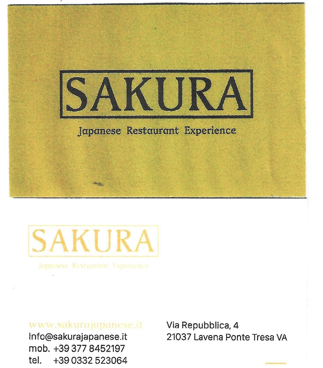 RISTORANTE SAKURA