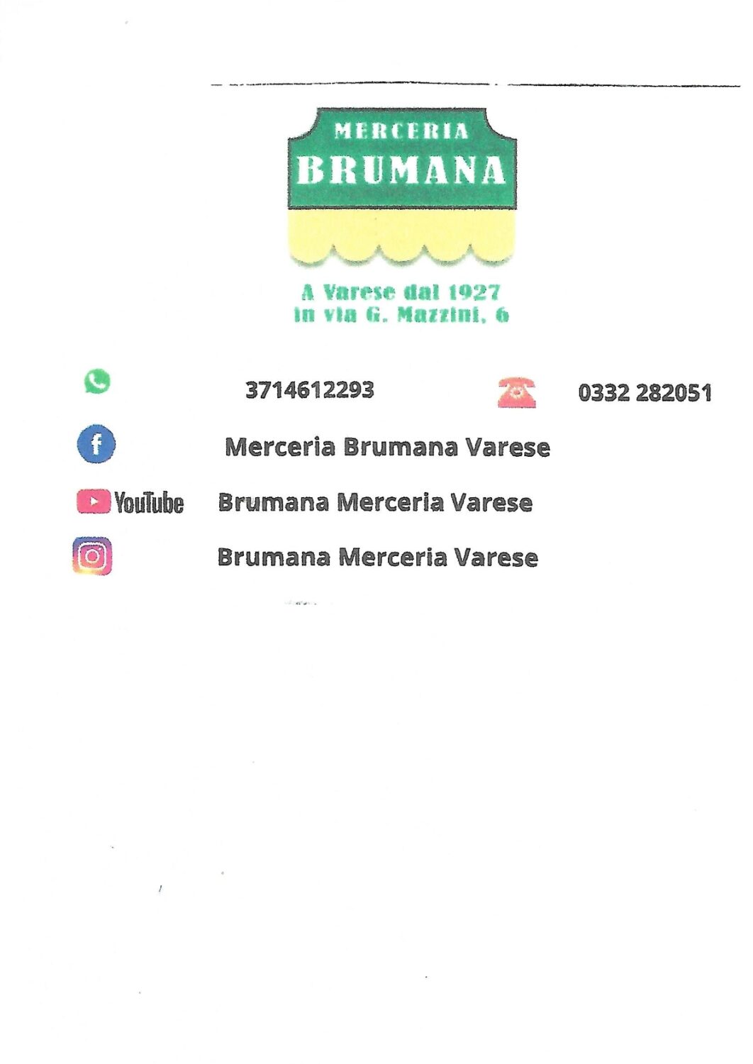 MERCERIA BRUMANA
