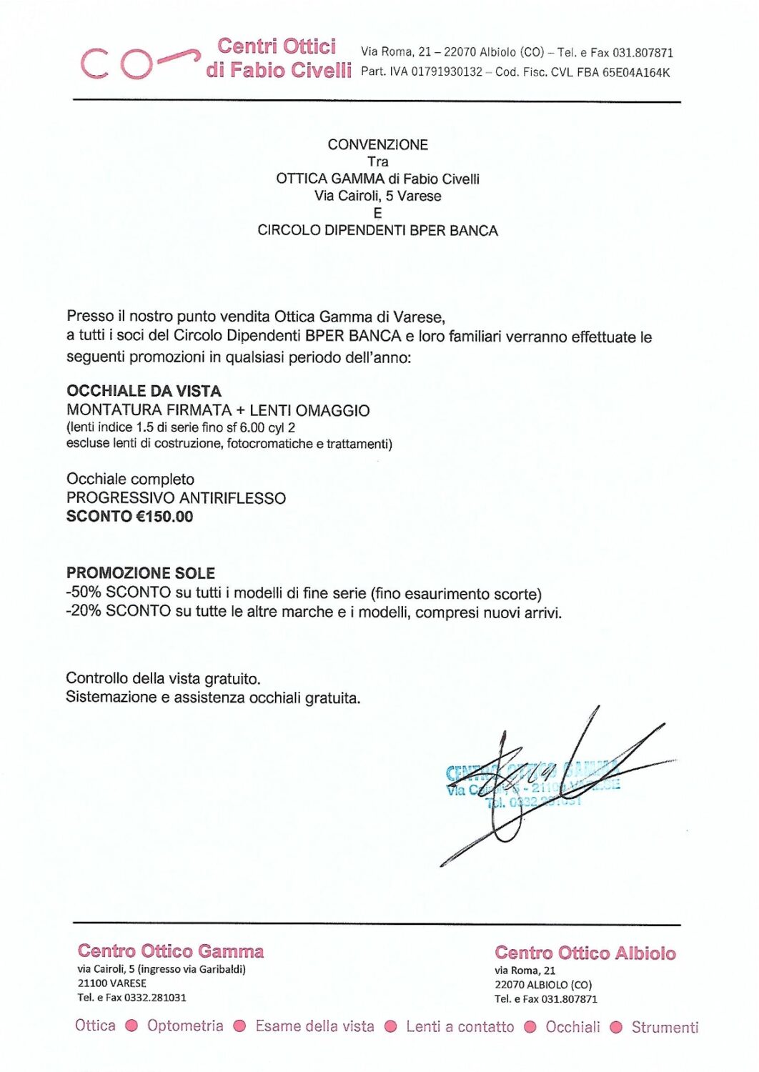CENTRO OTTICO GAMMA