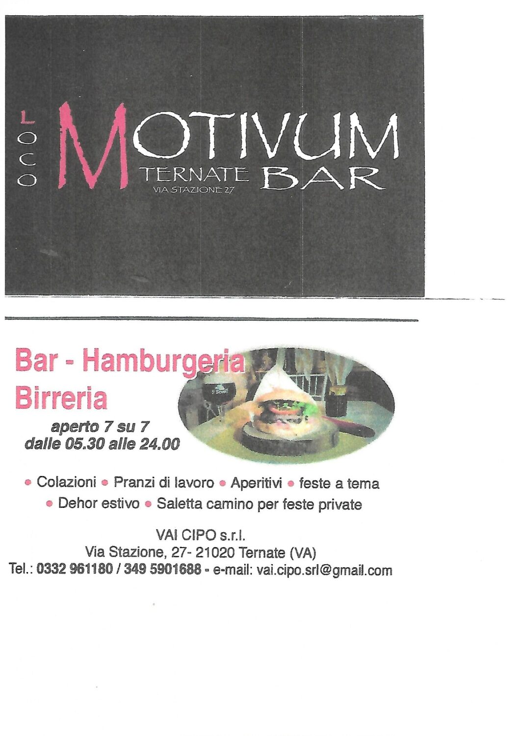 LOCO MOTIVUM BAR