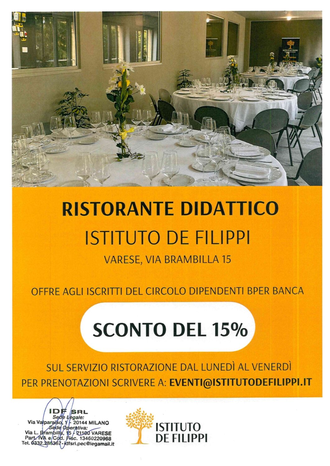 RISTORANTE DIDATTICO ISTITUTO DE FILIPPI