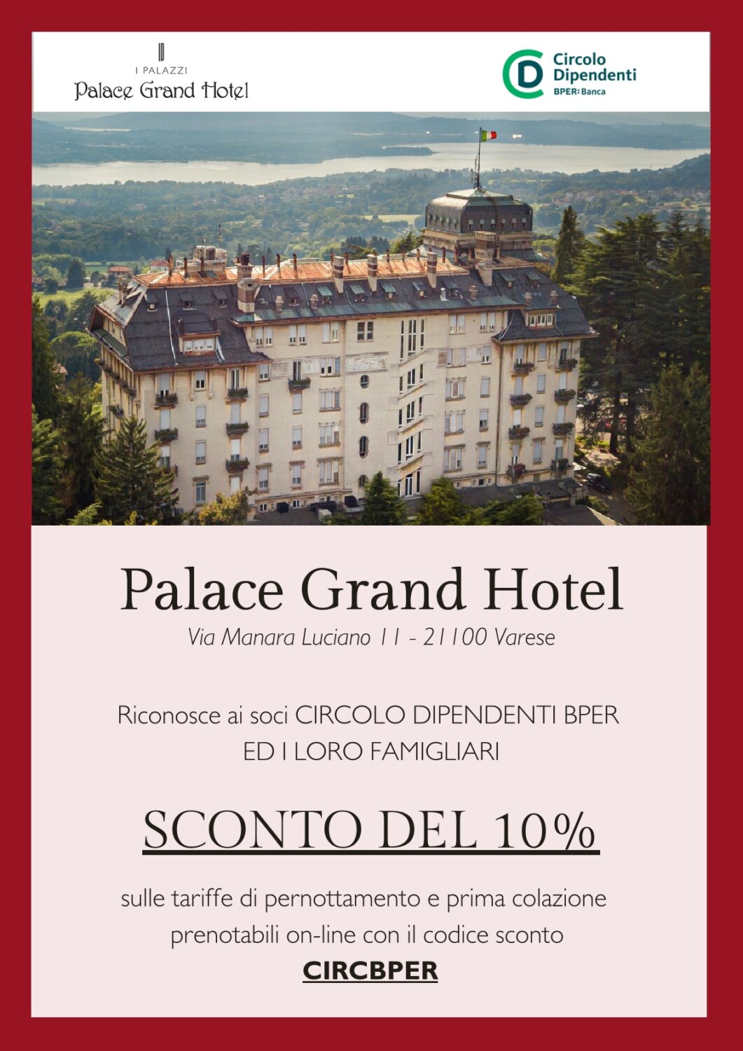 PALACE GRAND HOTEL – VARESE