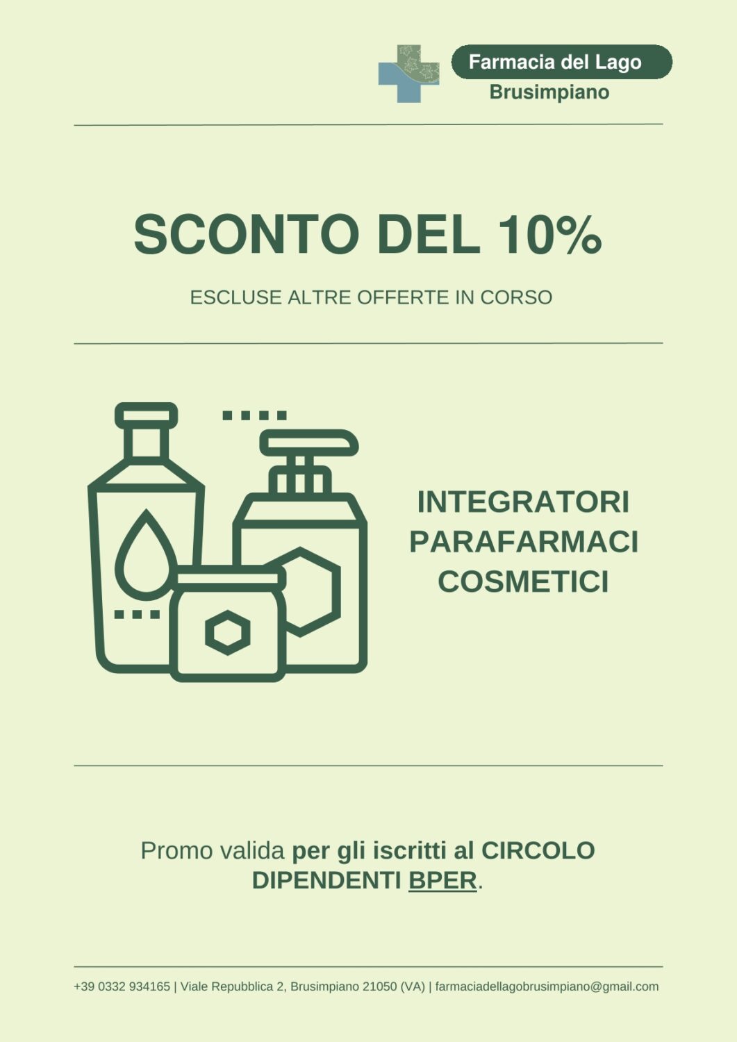 FARMACIA DEL LAGO BRUSIMPIANO