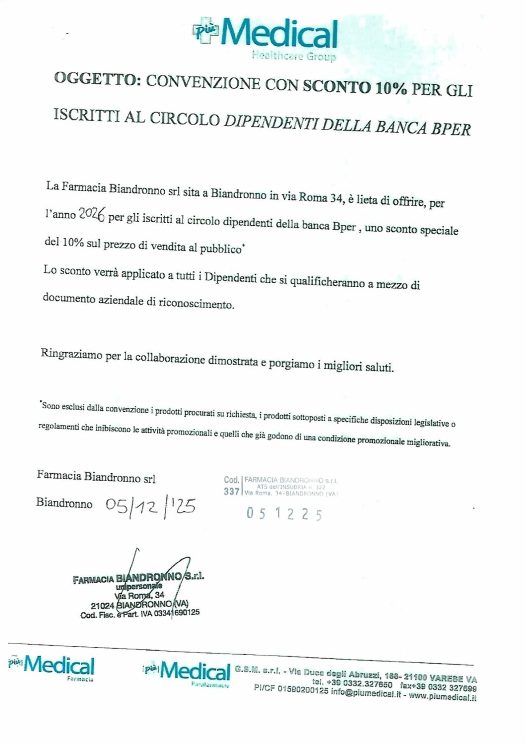 FARMACIA BIANDRONNO
