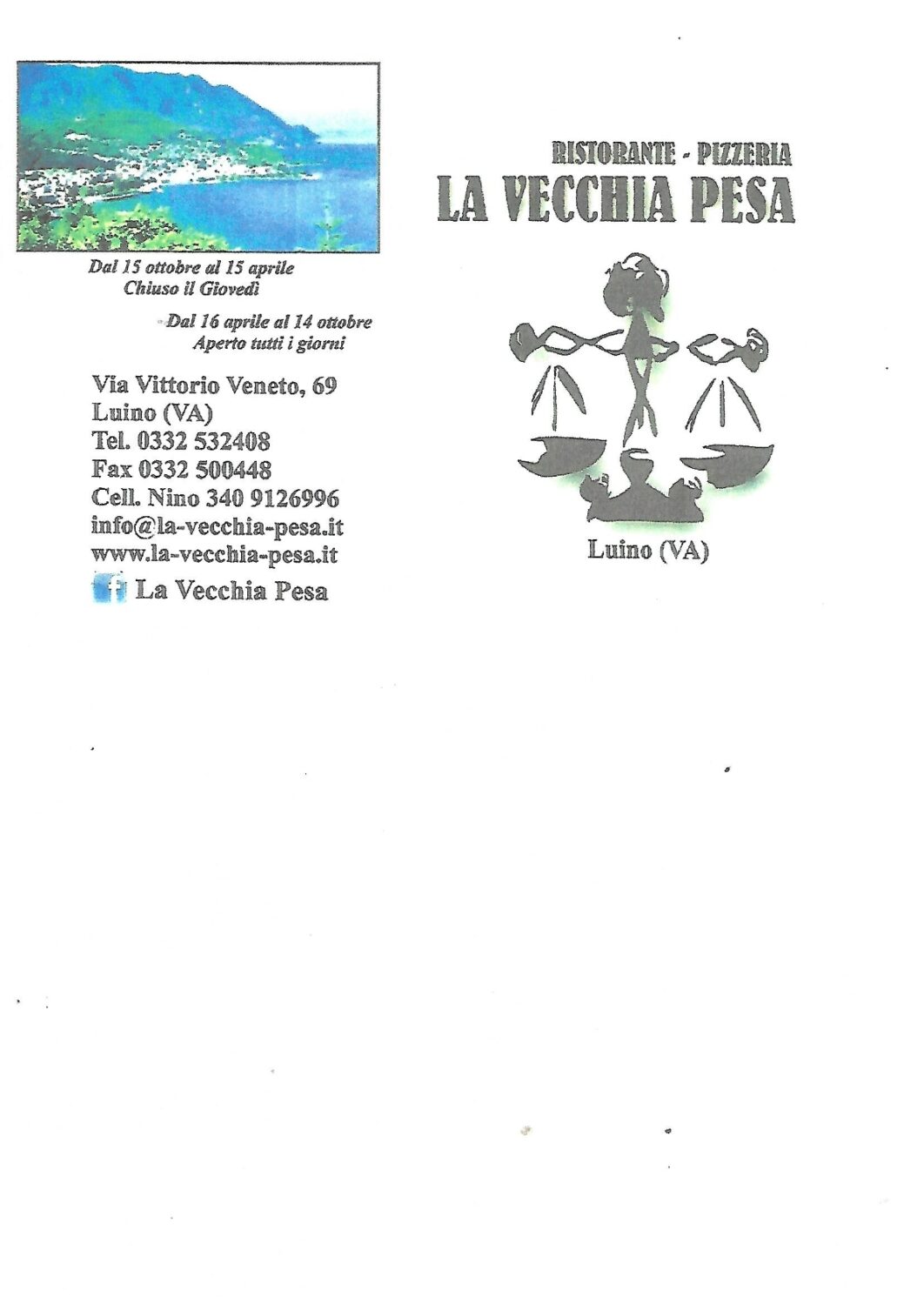 RISTORANTE PIZZERIA LA VECCHIA PESA