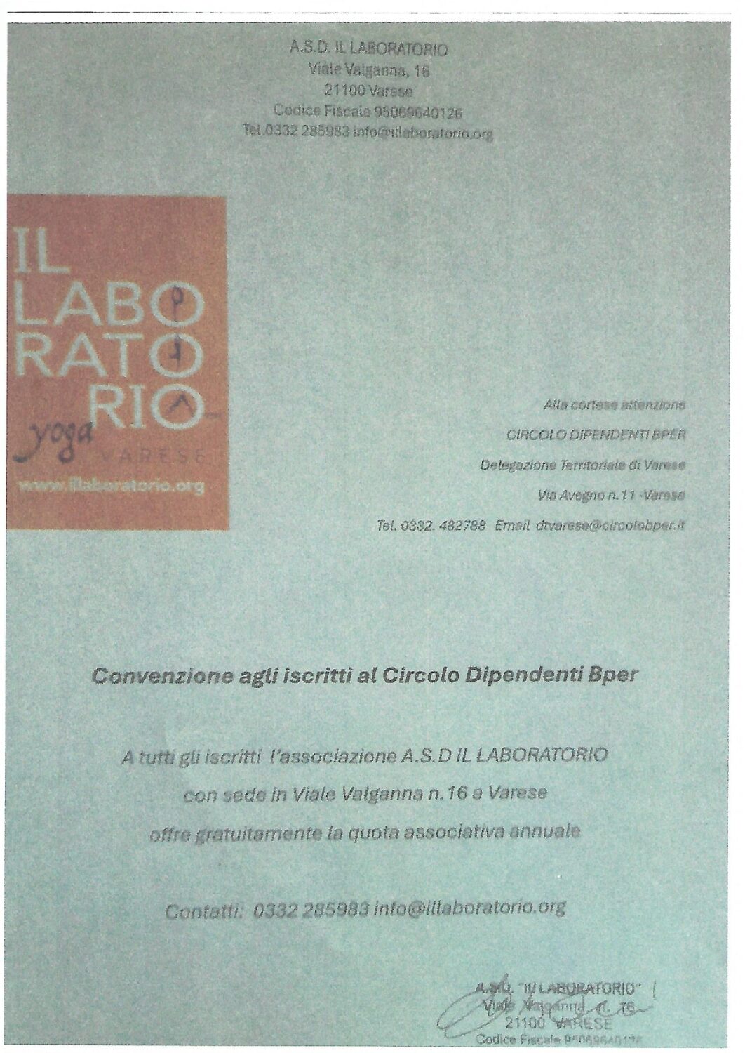 IL LABORATORIO