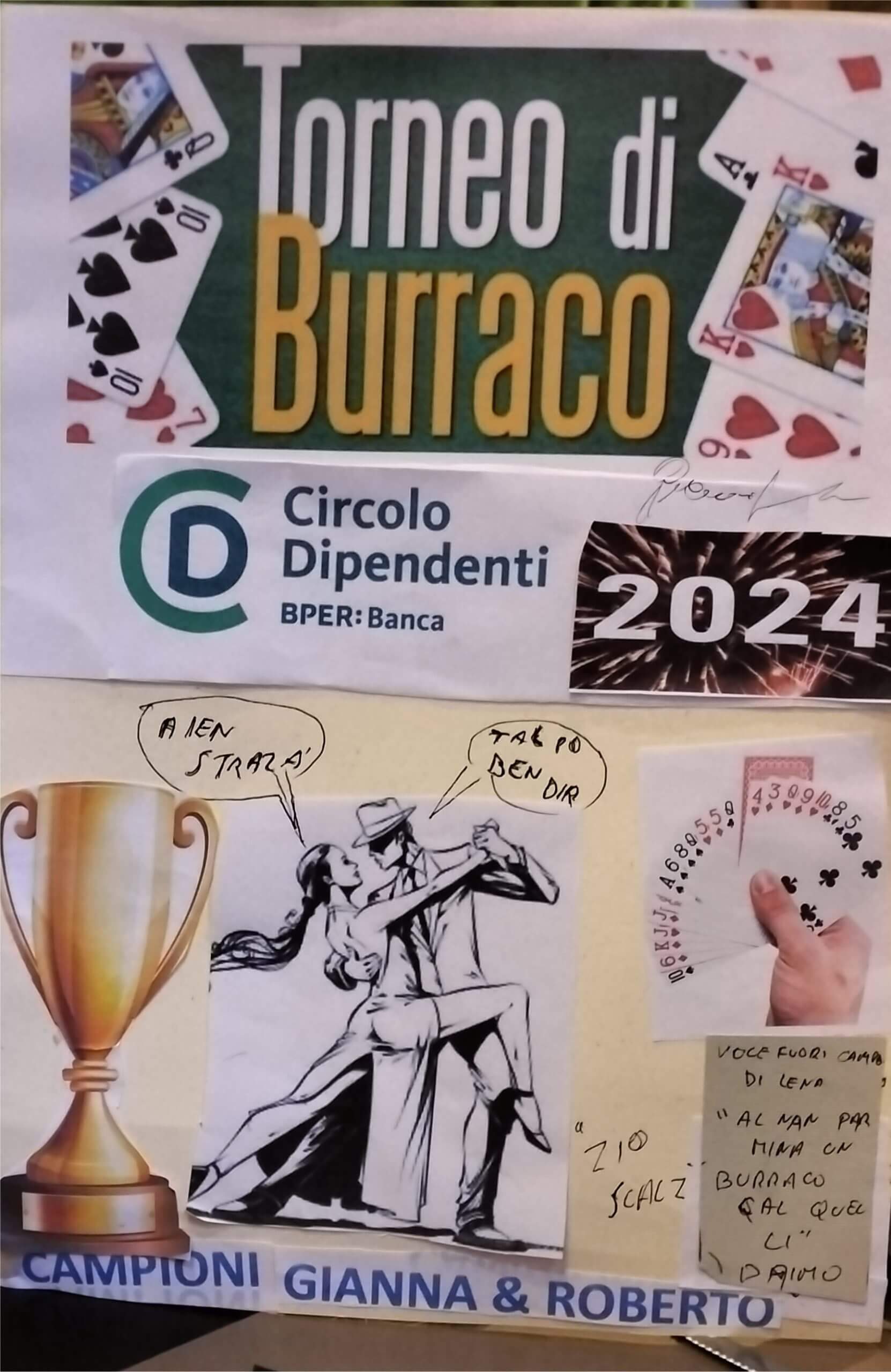 TONEO DI BURRACO CIRCOLO DIPENDENTI BPER DELEGAZIONE DI FERRARA