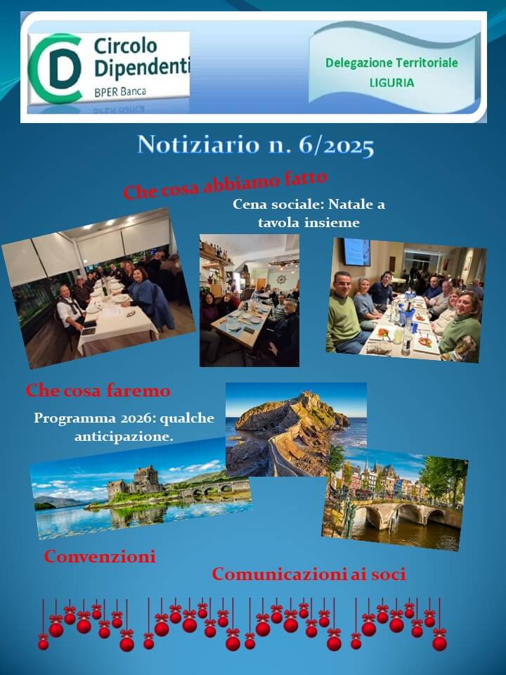 Notiziario N.6/2025 DTLiguria