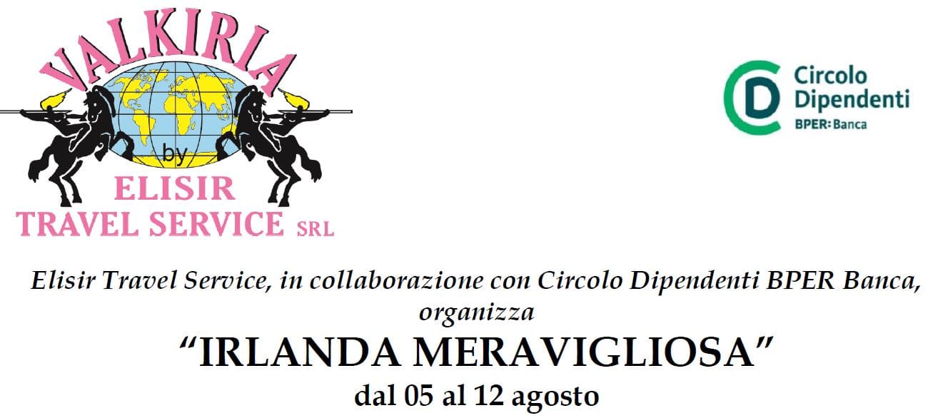 VIAGGIO “IRLANDA MERAVIGLIOSA” DAL 05 AL 12 AGOSTO 2024