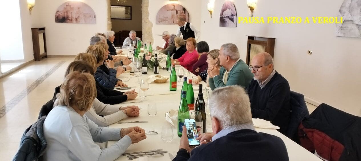 TOUR DELLA CIOCIARIA GRUPPO BPER SEZIONE DI FERRARA 13 PRANZO A VEROLI A