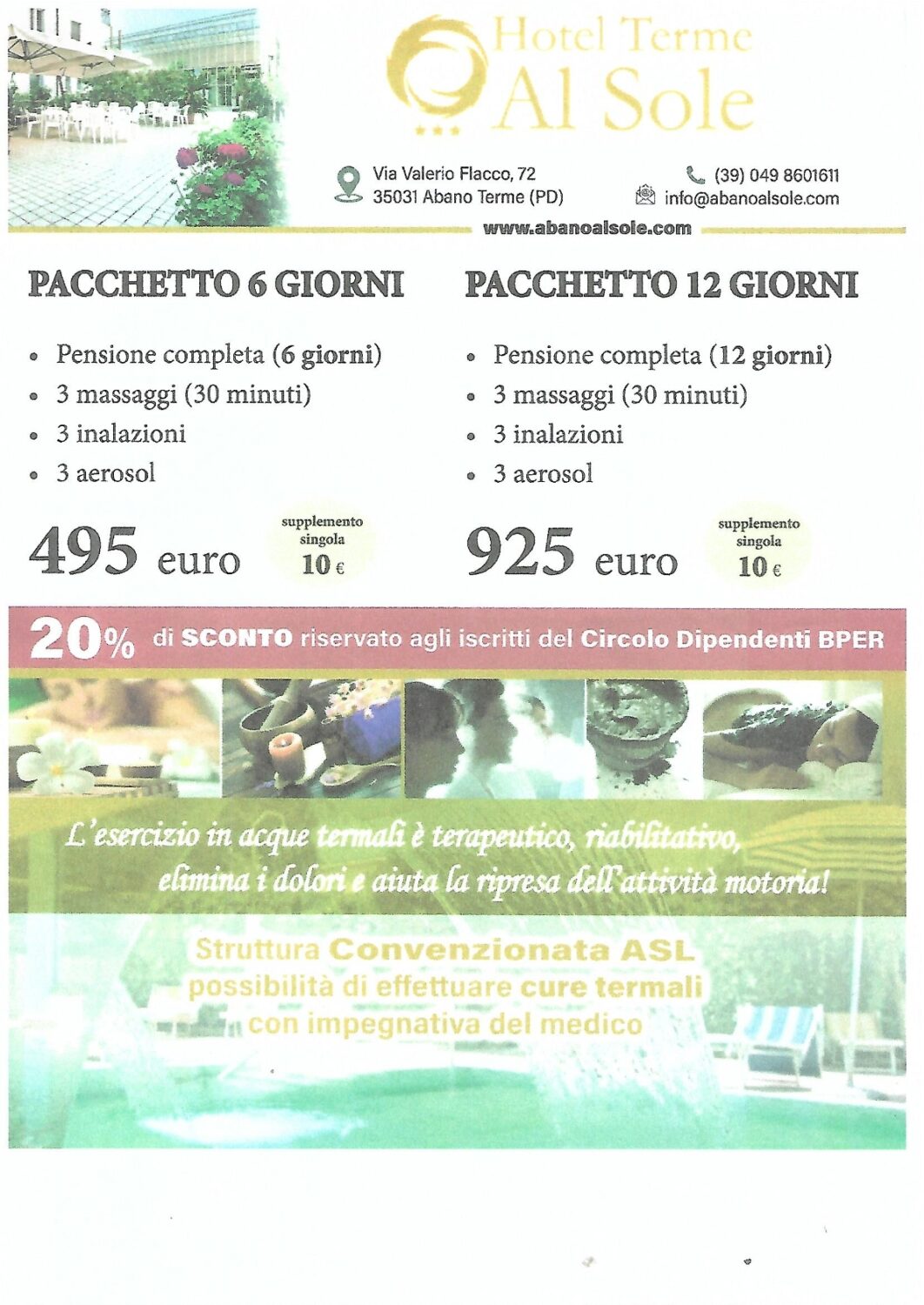 HOTEL TERME AL SOLE – ABANO TERME