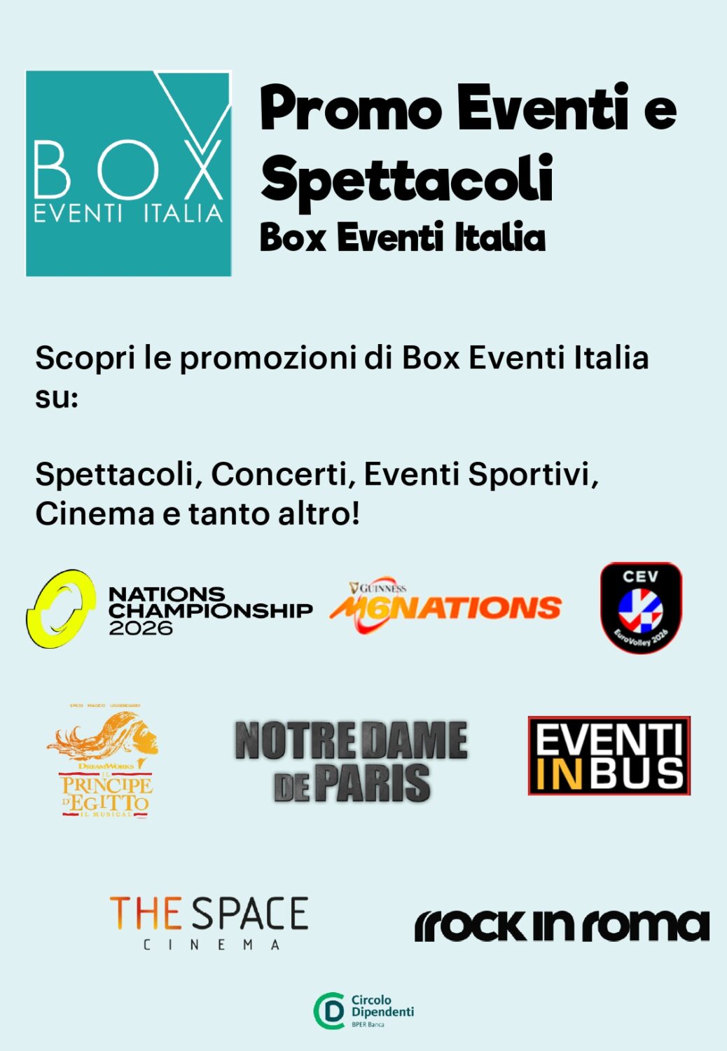 BOX EVENTI ITALIA
