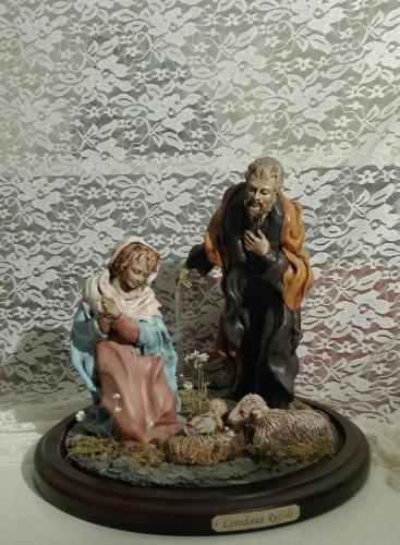 2005 natività  in terracotta H 25 su  base cm 25