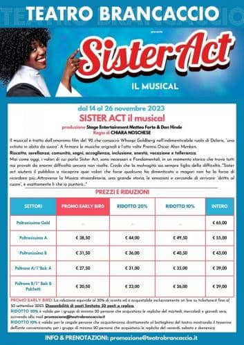 Presentazione SISTER ACT il musical - Brancaccio 23-24
